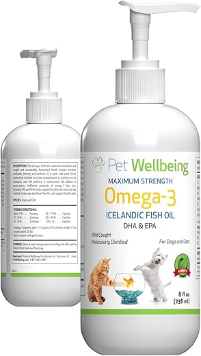 Pet Wellbeing Omega-3 Daily EFA Fish Oil For Pets