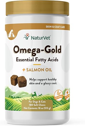 NaturVet Omega-Gold Plus Salmon Oil Soft Chews