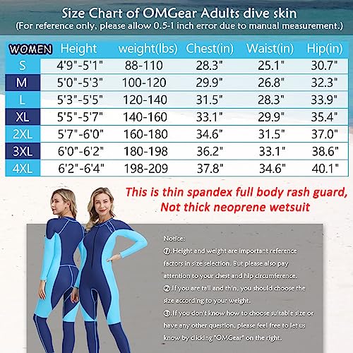 OMGear Dive Skin Snorkel Suit Full Body - Image 2