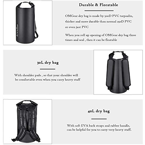 OMGear Waterproof Dry Bag Backpack For Outdoors - Image 4