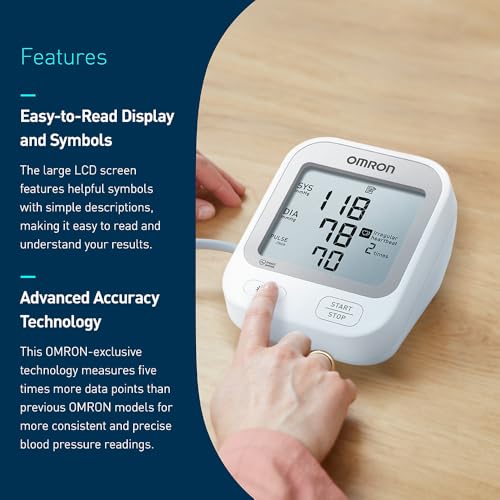 Omron Silver Upper Arm Blood Pressure Monitor - Image 3