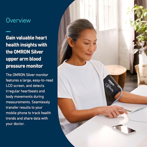 Omron Silver Upper Arm Blood Pressure Monitor - Image 2