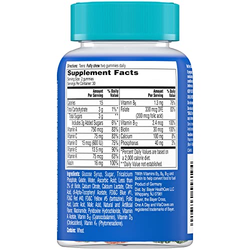 ONE A DAY Teen Multivitamin Gummies for Him, 60 Count - Image 5