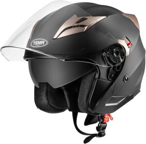 YEMA Open Face DOT Approved Motorcycle Helmet