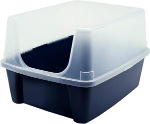 IRIS Open Top Cat Litter Tray With Shield