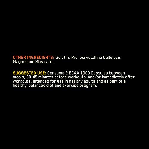 Optimum Nutrition BCAA Capsules, 1000mg, 60 Count (Pack of 2) - Image 4