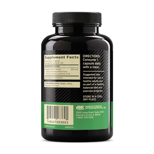 Optimum Nutrition Tribulus Terrestris Testosterone Booster, 625mg, 100 Capsules - Image 5
