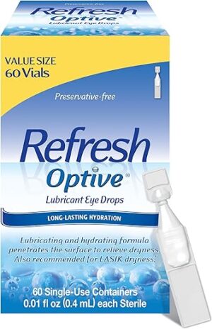 Refresh Optive Lubricant Eye Drops, Preservative-Free