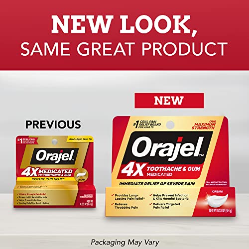 Orajel Orajel 4X Severe Toothache Cream Tube - Image 2