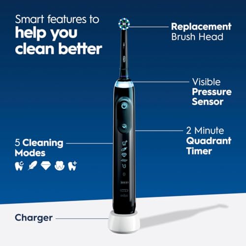 Oral-B Genius X Rechargeable Electric Toothbrush, Midnight Black - Image 4