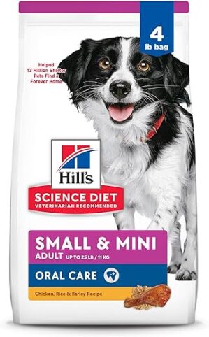 Hill’s Science Diet Oral Care Adult Small Breeds Dry Dog Food