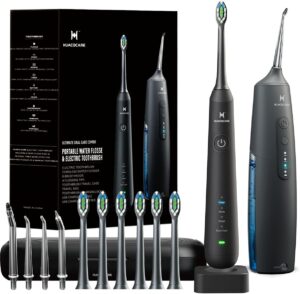 HUACO CARE Oral Clean Kit: Dental Flosser & Toothbrush Combo