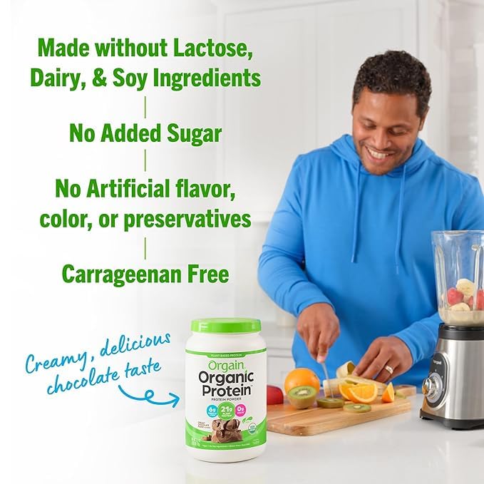 Orgain Vegan Protein Powder, Chocolate Peanut Butter - Image 4