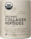 Sports Research Organic Collagen Peptides – Unflavored Powder