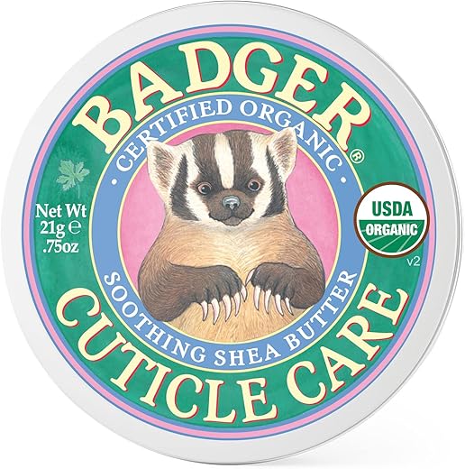 Badger Organic Cuticle Care Balm With Shea Butter