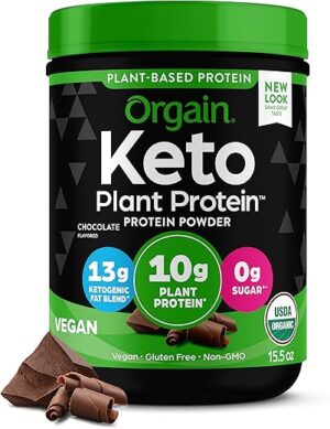 Orgain Organic Keto Vegan Chocolate Protein Powder