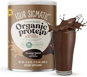 Four Sigmatic Organic Plant-Based Protein Powder Creamy Cacao