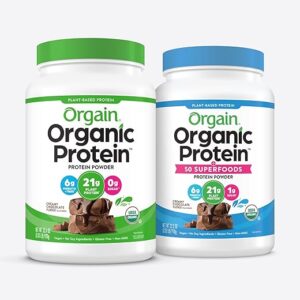 Orgain Organic Protein + Superfoods & Vegan Protein Powder Bundle