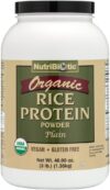 NutriBiotic Organic Rice Protein, 3 Pound, Vegan Protein Powder