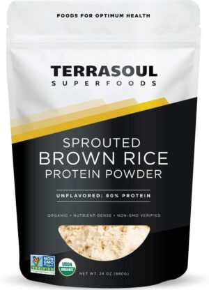 Terrasoul Superfoods Organic Sprouted Brown Rice Protein Powder