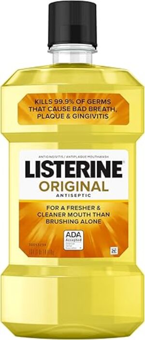 Listerine Original Antiseptic Mouthwash, ADA-Accepted, 1 L
