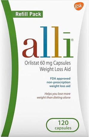 alli Orlistat 60 mg Capsules, 120 Count