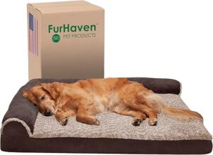 Furhaven Orthopedic Dog Bed, Jumbo/XL Chaise