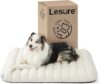 LE SURE Orthopedic Foam Dog Bed, Waterproof, Cream