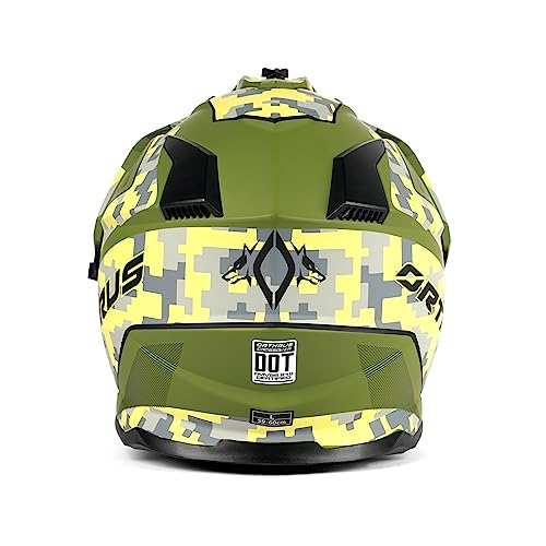 Orthrus DOT Certified Multicam Adventure Motorcycle Helmet - Image 5