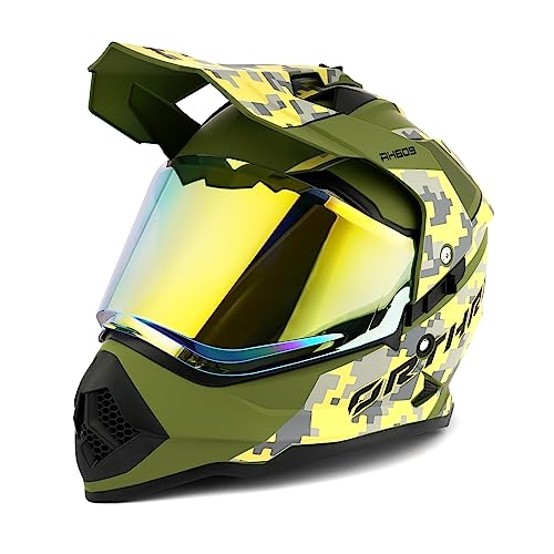 Orthrus DOT Certified Multicam Adventure Motorcycle Helmet - Image 2