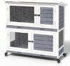 YITAHOME Outdoor Rabbit Hutch With Wheels