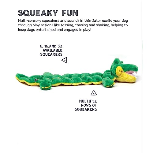 Outward Hound Squeaker Matz Plush Gator Toy, XL - Image 2