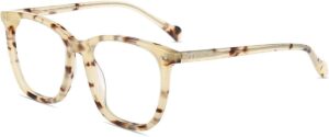 Firmoo Oversize Blue Light Blocking Glasses, Ivory Brown