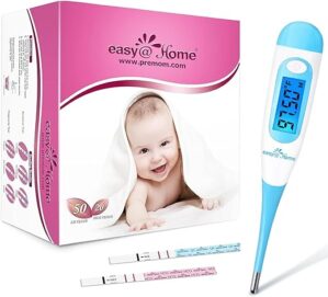 Easy@Home Ovulation & Pregnancy Strips + Digital Thermometer