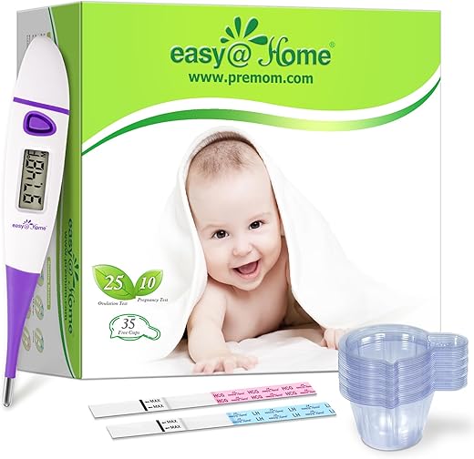 Easy@Home Ovulation & Pregnancy Tests + Thermometer EBT-018