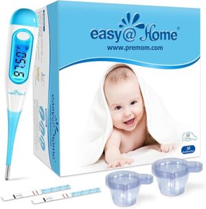 Easy@Home Ovulation Test Strips & Digital Thermometer EBT-100B