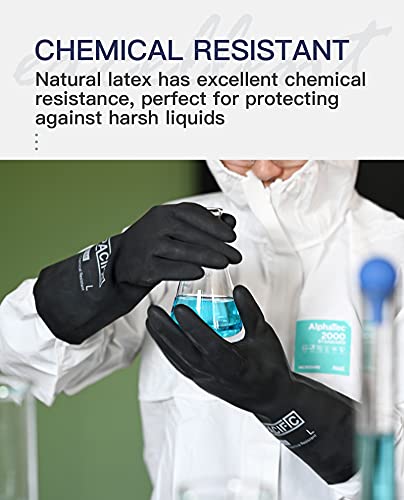 PACIFIC PPE Chemical Resistant Heavy Duty Gloves, Large - Image 2