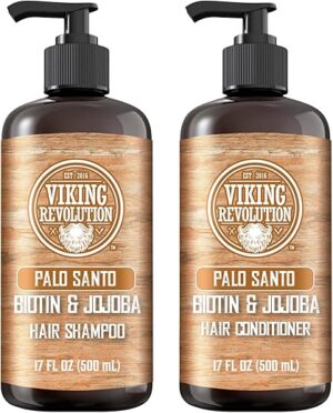 Viking Revolution Palo Santo Men’s Shampoo & Conditioner Set