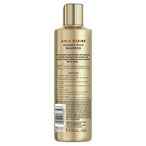 Pantene Gold Series Moisture Shampoo, 9.1 Fl Oz - Image 4