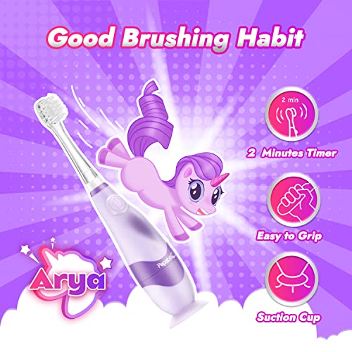 Papablic Toddler Electric Toothbrush With Unicorn Cover - Image 5