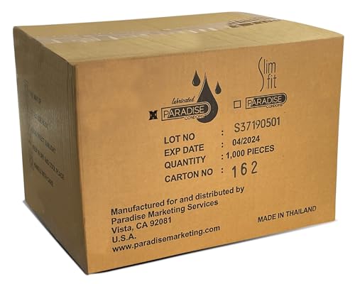 Paradise Condoms Lubricated Latex Condoms - 1000 Count - Image 2