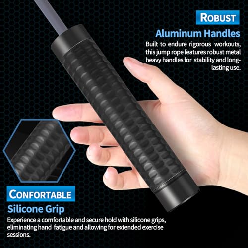 Passion Pulse Weighted Jump Rope For Fitness - Image 4