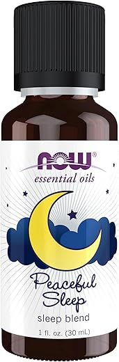 NOW Foods Peaceful Sleep Oil Blend, Relaxing Aromatherapy