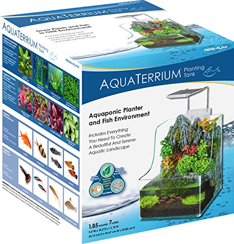 Penn-Plax AquaTerrium Hydroponic Aquarium Tank - 1.85 Gallons - Image 3