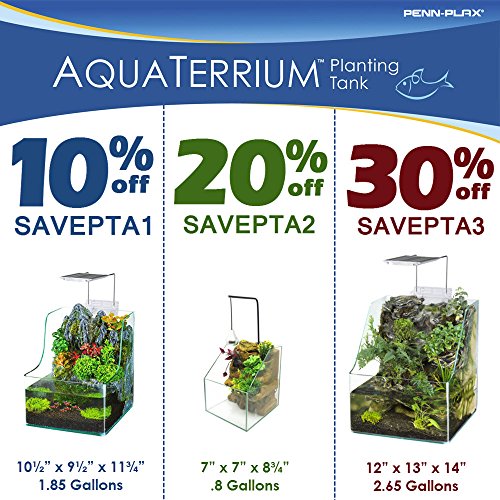 Penn-Plax AquaTerrium Hydroponic Aquarium Tank - 1.85 Gallons - Image 4