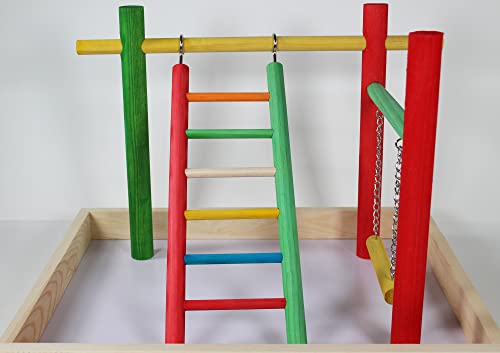 Penn-Plax Bird Life Wooden Playpen - XXL Size - Image 3