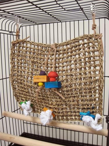 Penn-Plax Seagrass Mat for Birds with Toys - Image 4