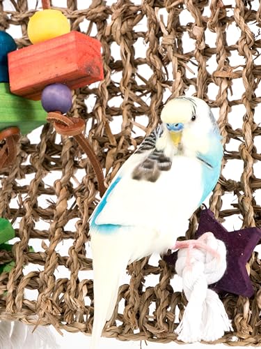 Penn-Plax Seagrass Mat for Birds with Toys - Image 5