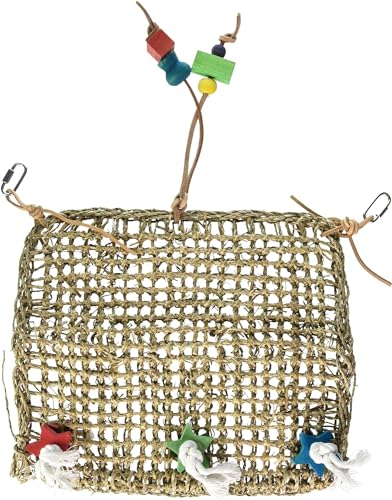 Penn-Plax Seagrass Mat for Birds with Toys - Image 2
