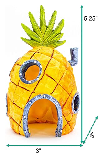 Penn-Plax Spongebob Squarepants Pineapple House Ornament Medium - Image 2